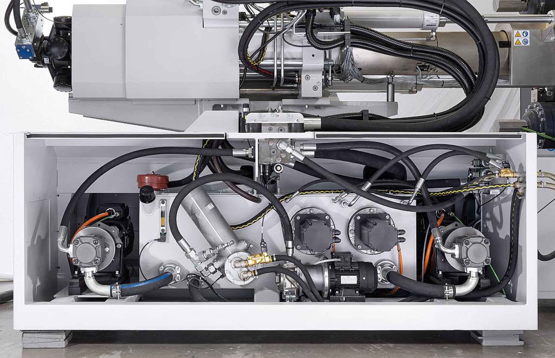 Hydraulisches Pumpenkonzept der neuen MacroPower. (Foto: Wittmann)