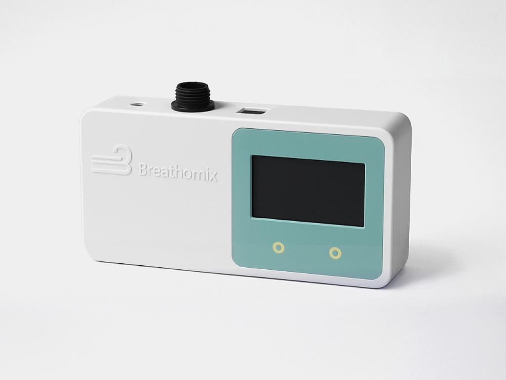 Atemanalyse-Gerät mit Gehäuse aus dem neuen Alcom Med PP FR von Mocom. (Foto: unitron)