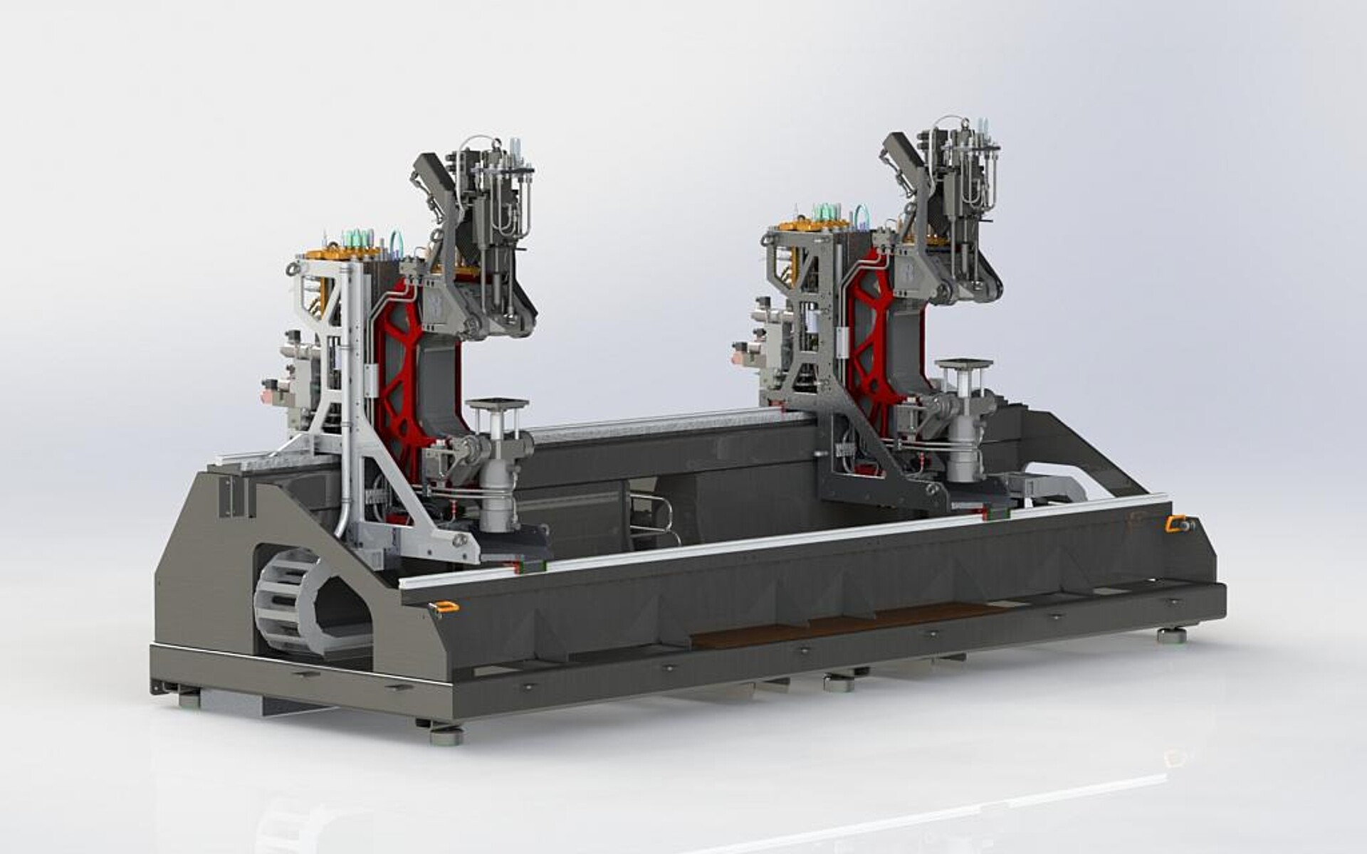 Die Ausführung mit mehreren C-Bügeln kann die Produktion einfach skalieren. (Abb.: Anybrid)