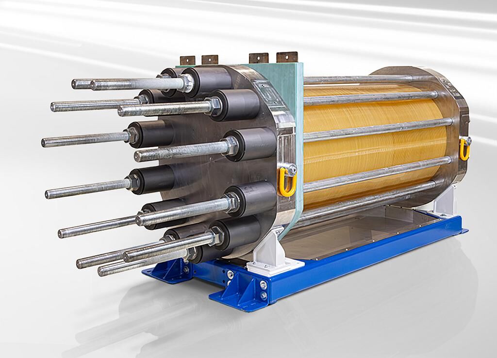 Durch den Spezialkunststoff PSU Ultrason sind die Rahmen in den AWE-Stacks von Stargate Hydrogen groß, robust und langlebig. (Foto: Stargate Hydrogen/BASF)