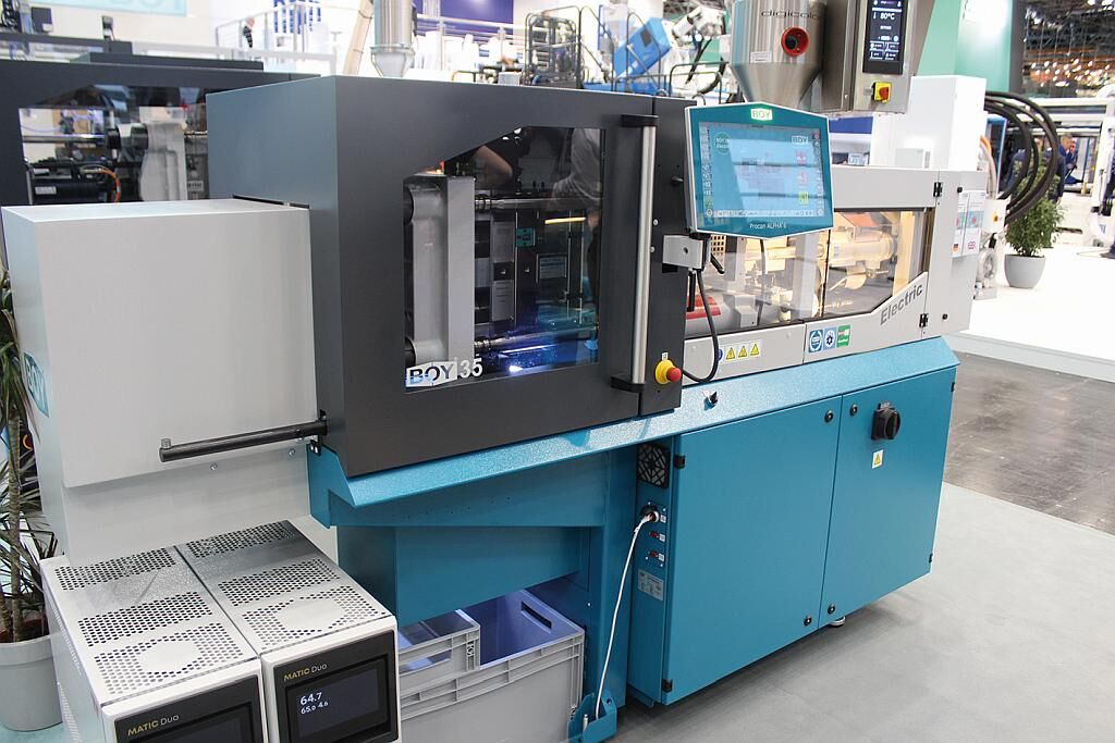 Die neue Boy 35 Elektric wird auf der Swiss Plastics live in Aktion zu sehen sein. (Foto: Dr. Boy)