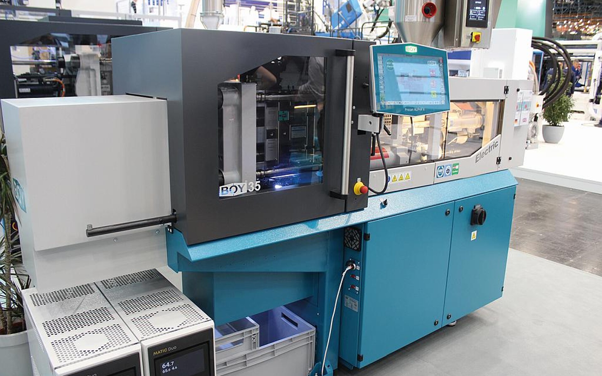 Die neue Boy 35 Elektric wird auf der Swiss Plastics live in Aktion zu sehen sein. (Foto: Dr. Boy)