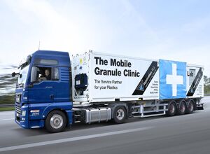 Greiwing: Mobile Klinik sortiert Kunststoffgranulate nach Kundenwunsch